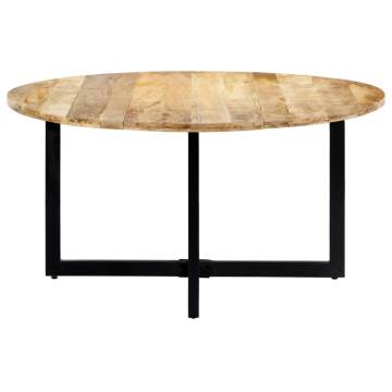 Chic Solid Mango Wood Dining Table 150x73 cm - Unique Design