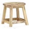 Hand-painted Solid Mango Wood Stool - Antique Style | HipoMarket