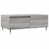 Stylish Grey Sonoma Coffee Table - Durable Engineered Wood