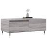 Stylish Grey Sonoma Coffee Table - Durable Engineered Wood