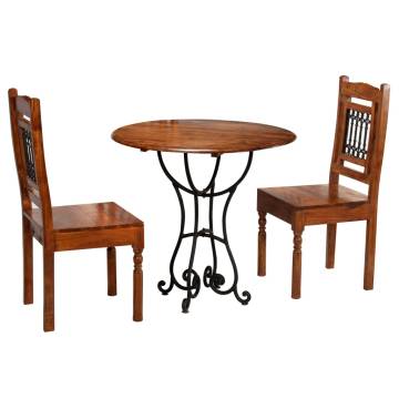 Bistro Set 3 Pieces - Solid Acacia Wood Furniture