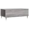 Stylish Grey Sonoma Coffee Table - Durable Engineered Wood