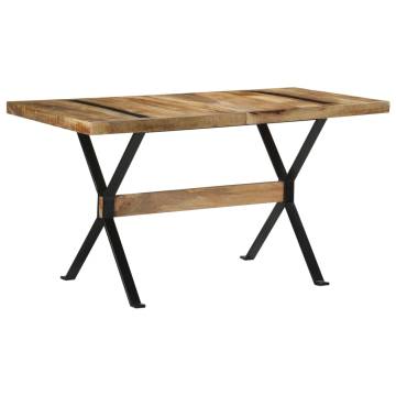 Unique Rough Mango Wood Dining Table - 140x70 cm | HipoMarket