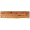 Wall Shelf 80x20x3.8 cm - Solid Acacia Wood with Live Edge