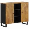 Classic Solid Wood Mango Sideboard with 2 Doors - 90x33x75 cm