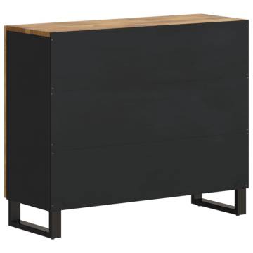 Classic Solid Wood Mango Sideboard with 2 Doors - 90x33x75 cm