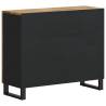 Classic Solid Wood Mango Sideboard with 2 Doors - 90x33x75 cm