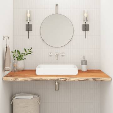 Bathroom Countertop 100x60 cm - Solid Acacia Wood