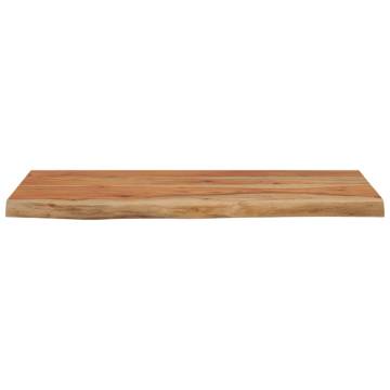 Solid Wood Acacia Live Edge Wall Shelf - 40x20 cm