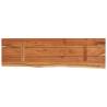 Wall Shelf - 60x20x3.8cm Solid Acacia Wood with Live Edge