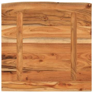 Bathroom Countertop 60x60x2.5 cm in Solid Acacia Wood