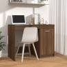 Desk Brown Oak 100x50x76 cm Engineered Wood Colour brown oak 