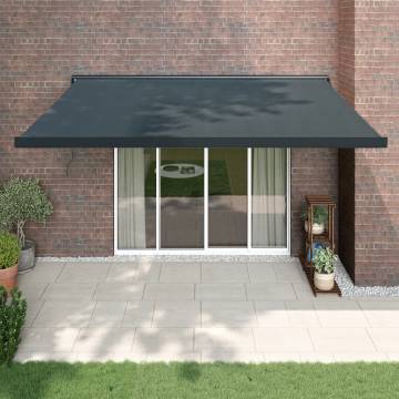 Retractable Awning Anthracite 4.5x3m - Durable & Stylish