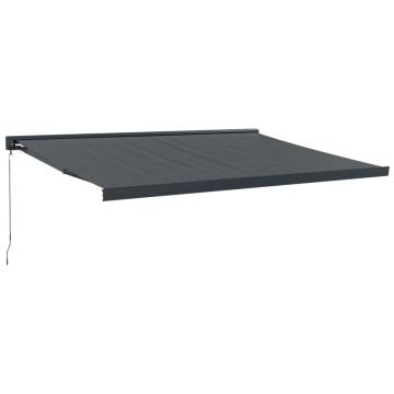 Retractable Awning Anthracite 4.5x3m - Durable & Stylish