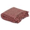 Burgundy Cotton Throw 220x250 cm - Cozy & Stylish