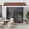  Automatic Retractable Awning Brown 350x250 cm Colour brown and white Size 350 x 250 cm Quantity in Package 1 