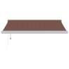 Automatic Retractable Awning Brown 350x250 cm | HipoMarket