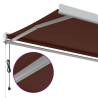 Automatic Retractable Awning Brown 350x250 cm | HipoMarket