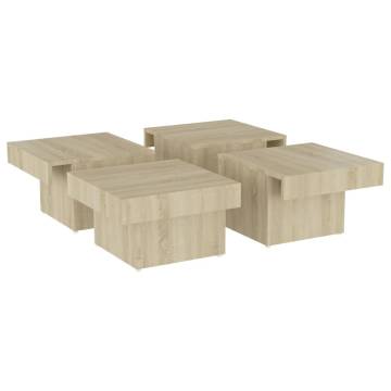 Stylish Coffee Table Sonoma Oak - 90x90 cm - Hipomarket