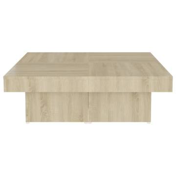 Stylish Coffee Table Sonoma Oak - 90x90 cm - Hipomarket