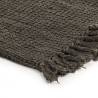 Anthracite Brown Cotton Throw 220x250 cm | Cozy & Stylish