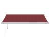 Automatic Retractable Awning Burgundy 350x250 cm | HipoMarket