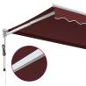 Automatic Retractable Awning Burgundy 350x250 cm | HipoMarket