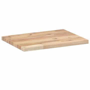 Floating Shelf 40x30cm - Untreated Solid Acacia Wood