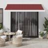 Manual Retractable Awning Burgundy 350x250 cm - Hipomarket