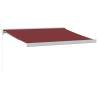 Manual Retractable Awning Burgundy 350x250 cm - Hipomarket