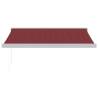 Manual Retractable Awning Burgundy 350x250 cm - Hipomarket