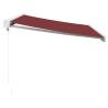 Manual Retractable Awning Burgundy 350x250 cm - Hipomarket