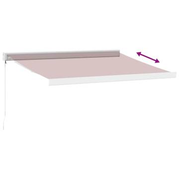 Manual Retractable Awning Burgundy 350x250 cm - Hipomarket