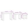 Nesting Tables 3 pcs Smoked Oak - Chic & Functional Design