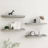  Loggia Wall Shelves 4 pcs Concrete Grey 60x15x4 cm MDF Colour concrete grey Size 60 x 15 x 4 cm Quantity in Package 4 Number of Pieces 1 