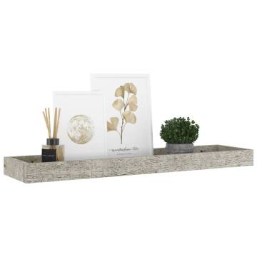 Loggia Wall Shelves - 4 pcs Concrete Grey | HipoMarket