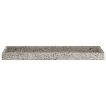 Loggia Wall Shelves - 4 pcs Concrete Grey | HipoMarket