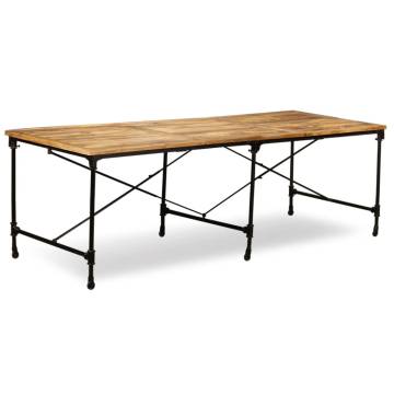 Dining Table Solid Mango Wood 240 cm | Industrial Style