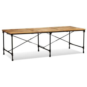 Dining Table Solid Mango Wood 240 cm | Industrial Style