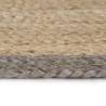 Handmade Jute Rug with Grey Border - 240 cm | Hipo Market