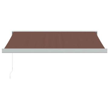 Manual Retractable Awning Brown 350x250 cm - Hipomarket