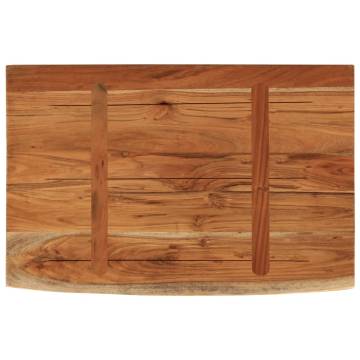 Elegant Solid Wood Wall Shelf - Live Edge 60x40 cm