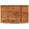 Elegant Solid Wood Wall Shelf - Live Edge 60x40 cm