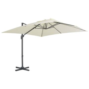 Garden Parasol with Portable Base Sand | Hipo Market