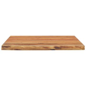 Wall Shelf 40x40x3.8 cm Solid Acacia Wood | Unique Live Edge