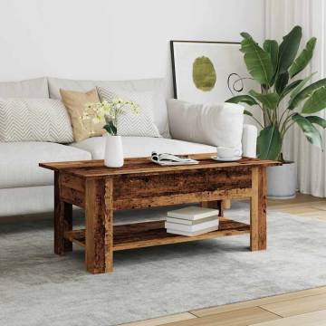 Old Wood Coffee Table - Stylish & Durable 102x55x42 cm