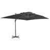 Cantilever Garden Parasol 4x3m - Black Aluminium Pole