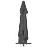 Cantilever Garden Parasol 4x3m - Black Aluminium Pole