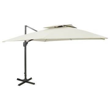 Cantilever Garden Parasol 300x300 cm Sand | Hipomarket