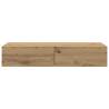 Wall Shelf with Drawers - Artisian Oak 100x36 cm | HipoMarket